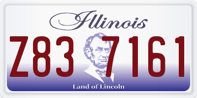 IL license plate Z837161