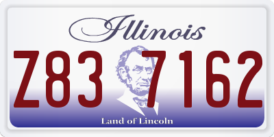 IL license plate Z837162