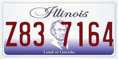 IL license plate Z837164