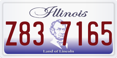IL license plate Z837165