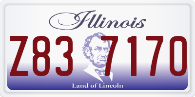 IL license plate Z837170