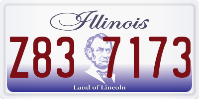 IL license plate Z837173