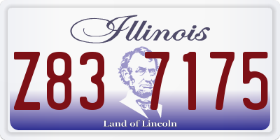IL license plate Z837175