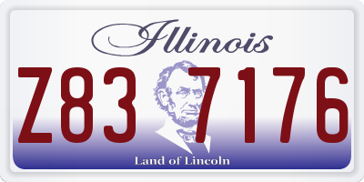 IL license plate Z837176