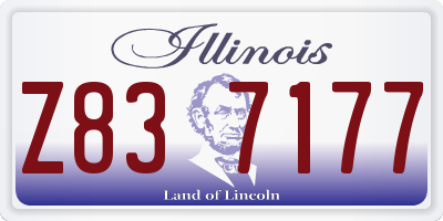 IL license plate Z837177
