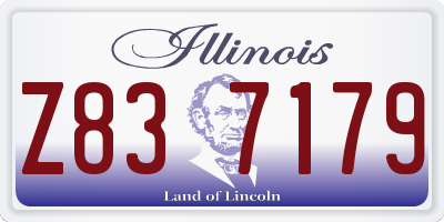 IL license plate Z837179