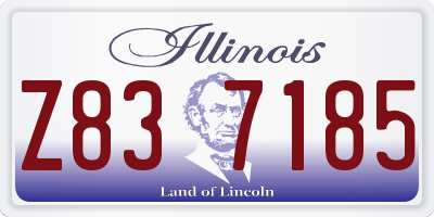 IL license plate Z837185