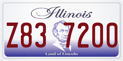 IL license plate Z837200