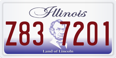 IL license plate Z837201