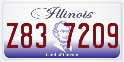 IL license plate Z837209
