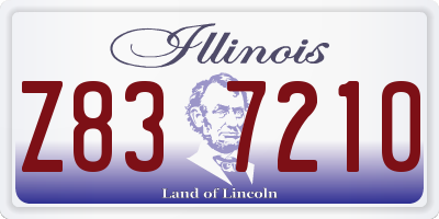 IL license plate Z837210