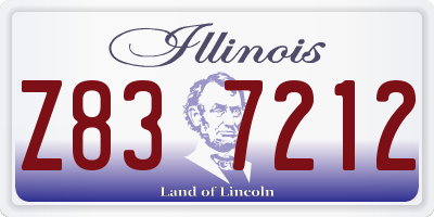 IL license plate Z837212