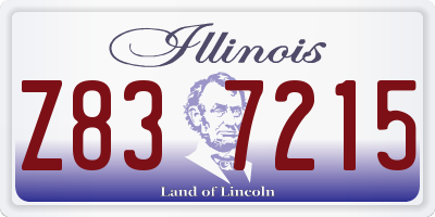 IL license plate Z837215