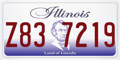 IL license plate Z837219