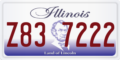 IL license plate Z837222