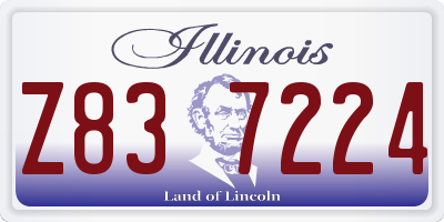 IL license plate Z837224