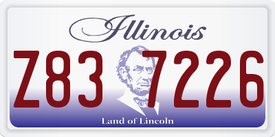 IL license plate Z837226