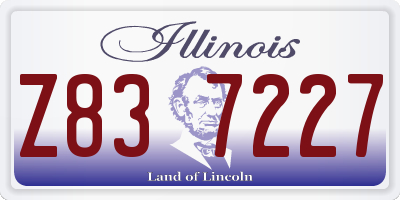 IL license plate Z837227