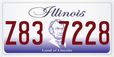 IL license plate Z837228