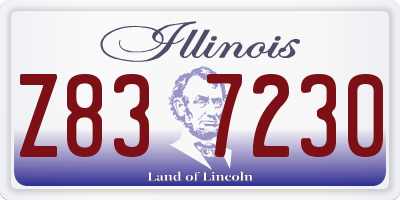 IL license plate Z837230