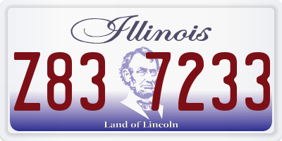 IL license plate Z837233