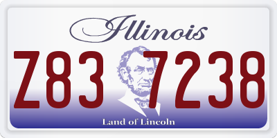 IL license plate Z837238