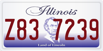 IL license plate Z837239