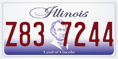 IL license plate Z837244