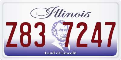 IL license plate Z837247