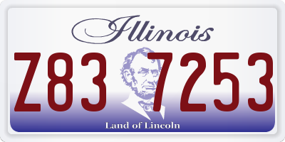 IL license plate Z837253