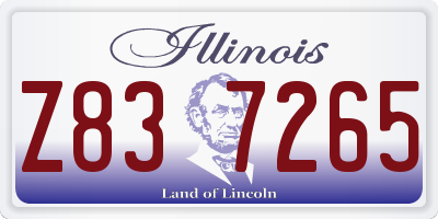 IL license plate Z837265
