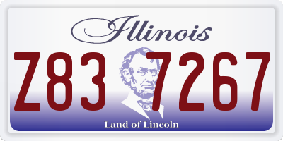IL license plate Z837267