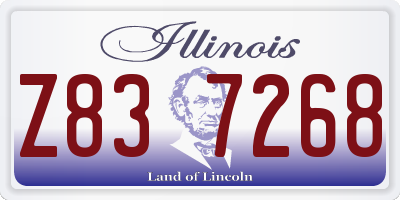 IL license plate Z837268