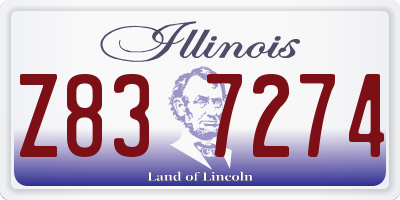 IL license plate Z837274