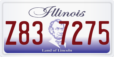 IL license plate Z837275