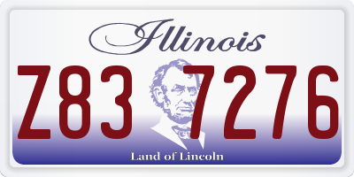 IL license plate Z837276