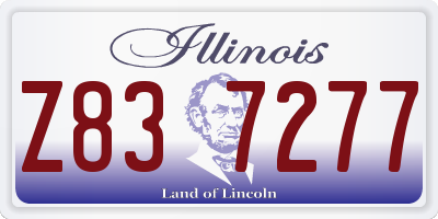 IL license plate Z837277