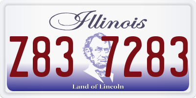 IL license plate Z837283
