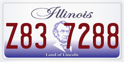 IL license plate Z837288