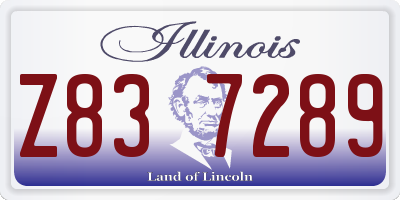 IL license plate Z837289