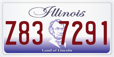 IL license plate Z837291