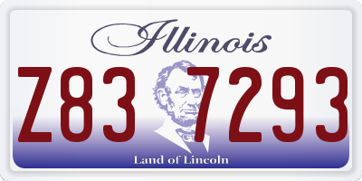 IL license plate Z837293