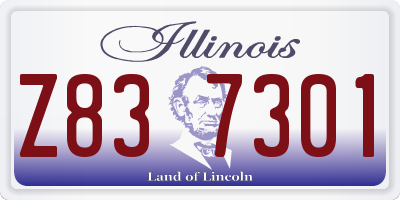 IL license plate Z837301