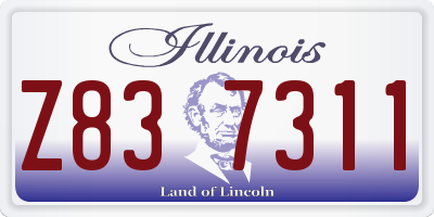 IL license plate Z837311