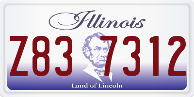 IL license plate Z837312