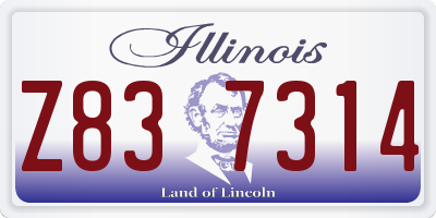 IL license plate Z837314
