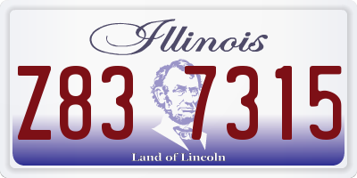 IL license plate Z837315