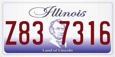 IL license plate Z837316