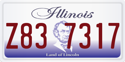 IL license plate Z837317
