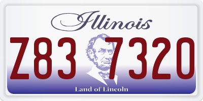 IL license plate Z837320